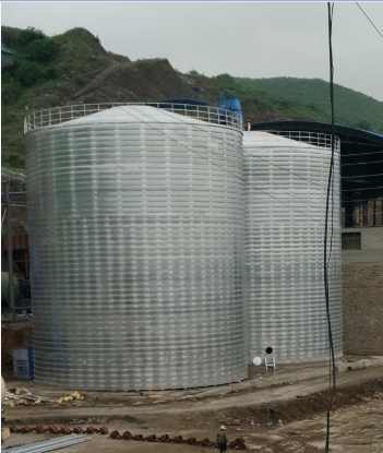 阿拉尔农场粮食钢板仓的安装全过程不用热焊接