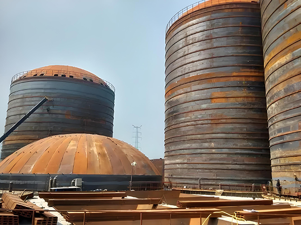 阿拉尔农场焦粉钢板仓